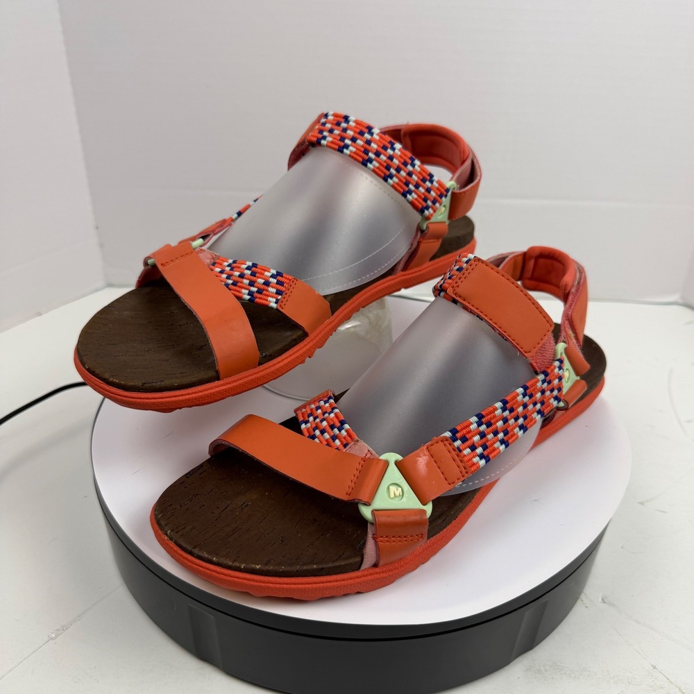 Merrell District Mendi Backstrap Sandals Womens 11 Hot Coral Orange J94232